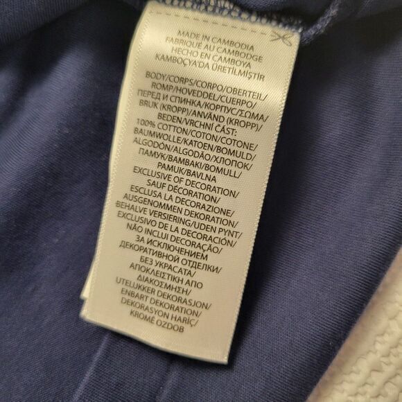 Polo Ralph Lauren Slim Fit Polo Shirt Men's 2XL Navy Short Sleeve Flesh Pony‎ - Picture 6 of 8